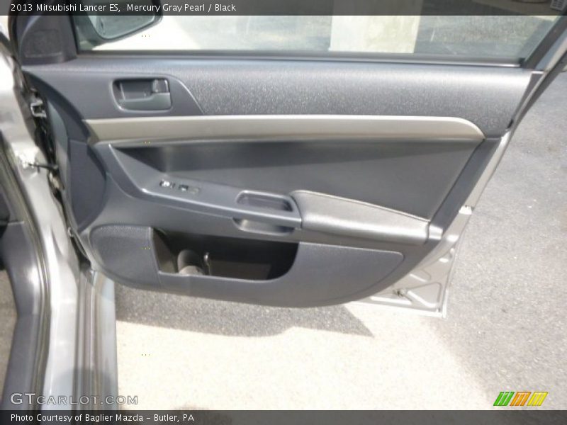 Mercury Gray Pearl / Black 2013 Mitsubishi Lancer ES