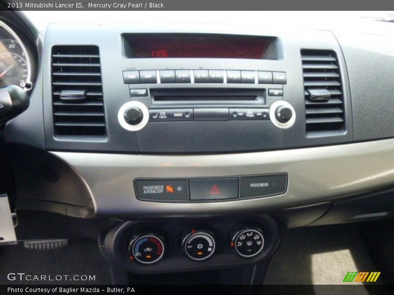 Mercury Gray Pearl / Black 2013 Mitsubishi Lancer ES
