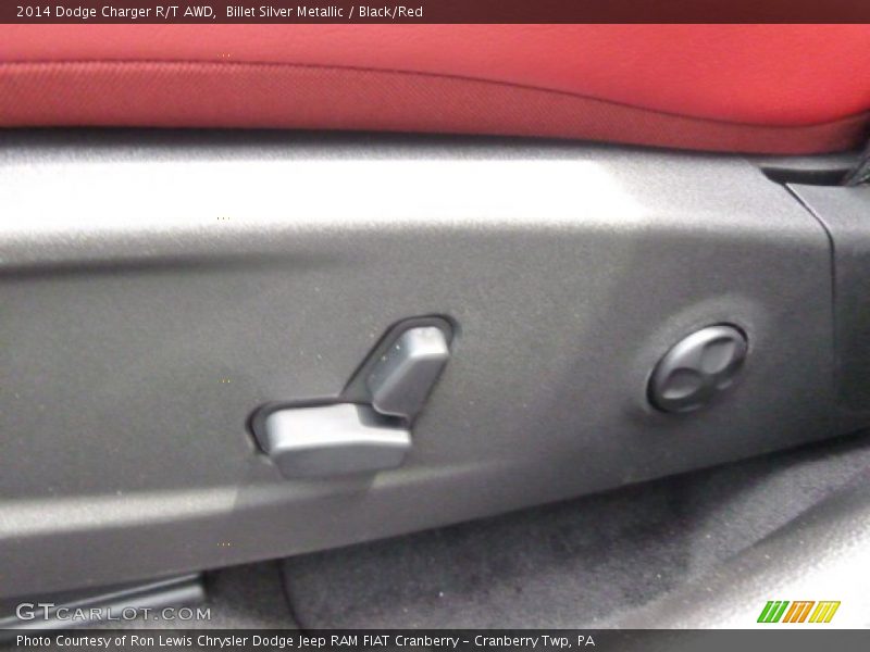 Billet Silver Metallic / Black/Red 2014 Dodge Charger R/T AWD