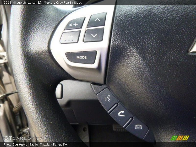 Mercury Gray Pearl / Black 2013 Mitsubishi Lancer ES