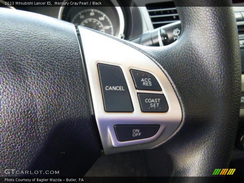 Mercury Gray Pearl / Black 2013 Mitsubishi Lancer ES