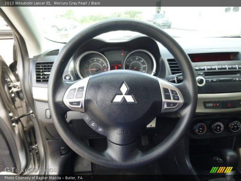 Mercury Gray Pearl / Black 2013 Mitsubishi Lancer ES