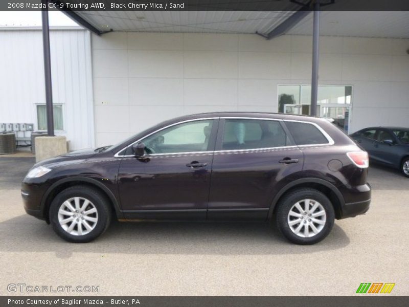 Black Cherry Mica / Sand 2008 Mazda CX-9 Touring AWD
