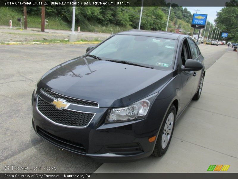 Blue Ray Metallic / Jet Black/Medium Titanium 2014 Chevrolet Cruze LS