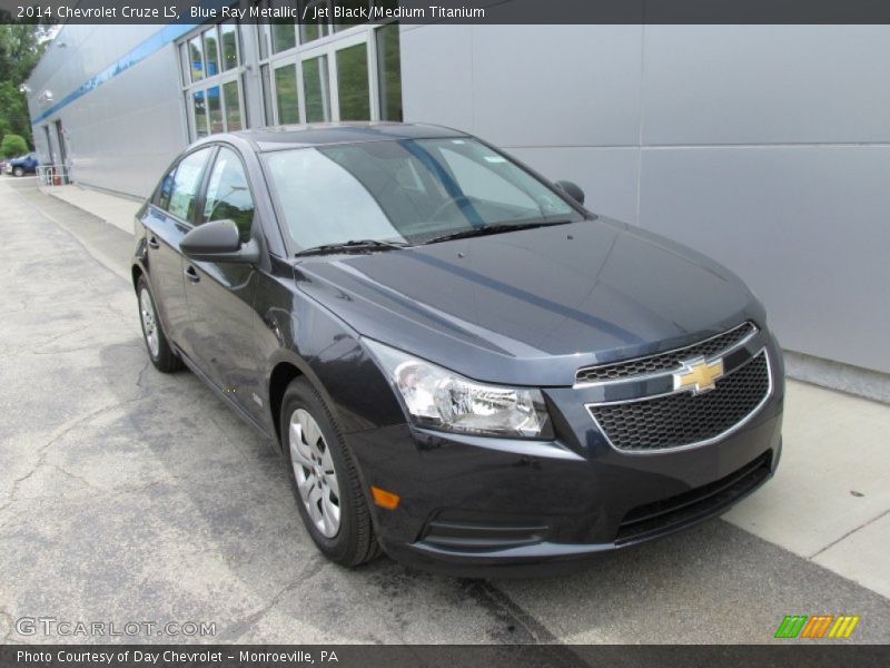 Blue Ray Metallic / Jet Black/Medium Titanium 2014 Chevrolet Cruze LS