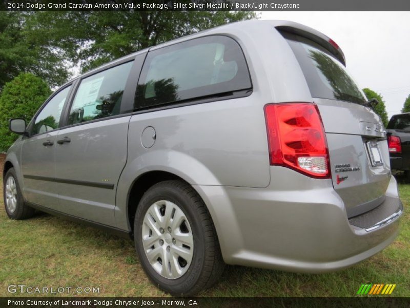 Billet Silver Metallic / Black/Light Graystone 2014 Dodge Grand Caravan American Value Package