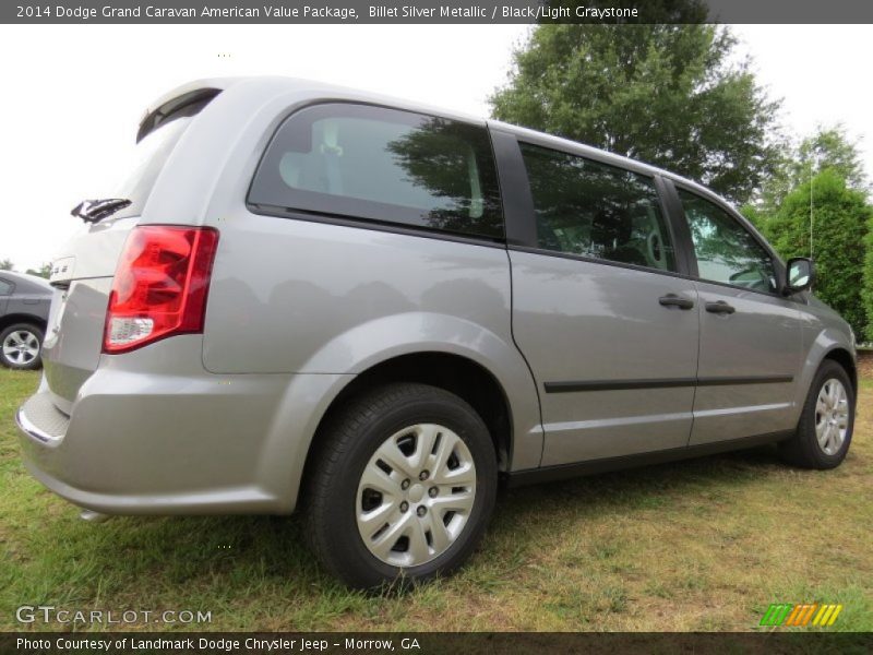 Billet Silver Metallic / Black/Light Graystone 2014 Dodge Grand Caravan American Value Package