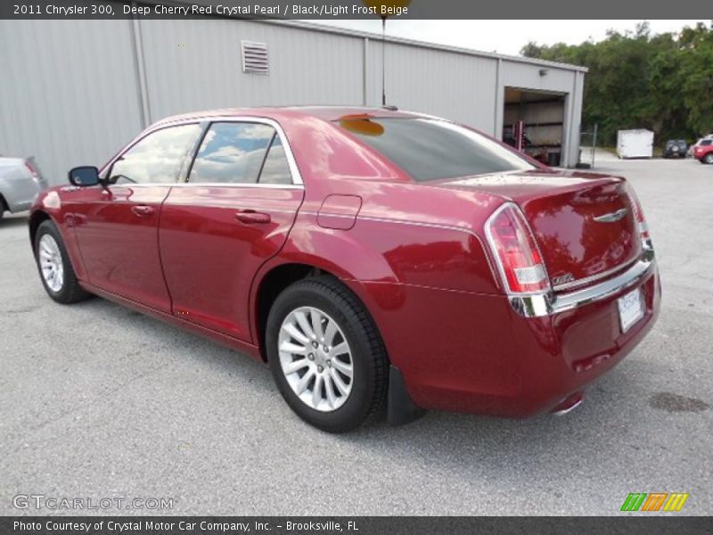 Deep Cherry Red Crystal Pearl / Black/Light Frost Beige 2011 Chrysler 300