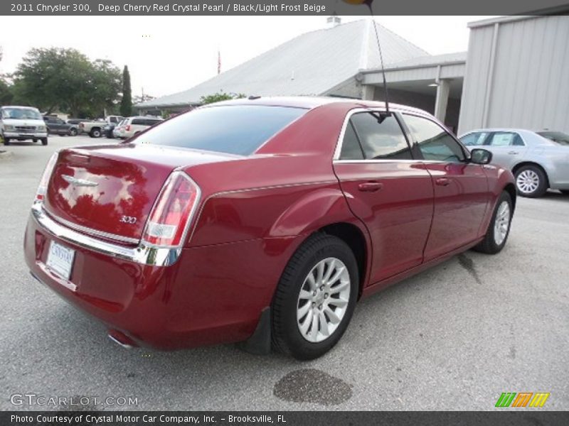 Deep Cherry Red Crystal Pearl / Black/Light Frost Beige 2011 Chrysler 300