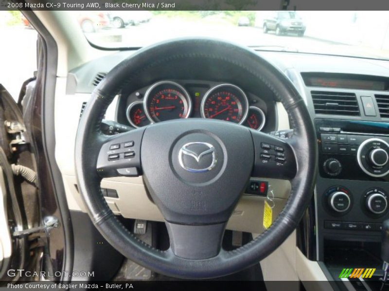 Black Cherry Mica / Sand 2008 Mazda CX-9 Touring AWD
