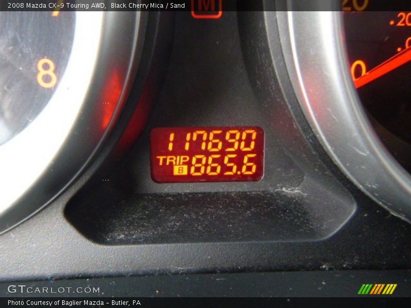 Black Cherry Mica / Sand 2008 Mazda CX-9 Touring AWD