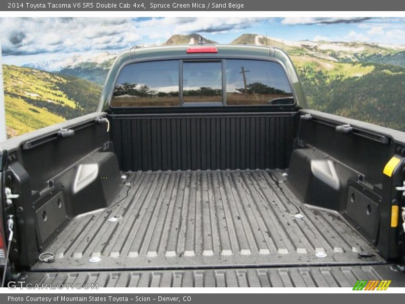 Spruce Green Mica / Sand Beige 2014 Toyota Tacoma V6 SR5 Double Cab 4x4