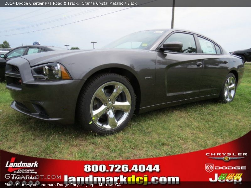 Granite Crystal Metallic / Black 2014 Dodge Charger R/T Road & Track