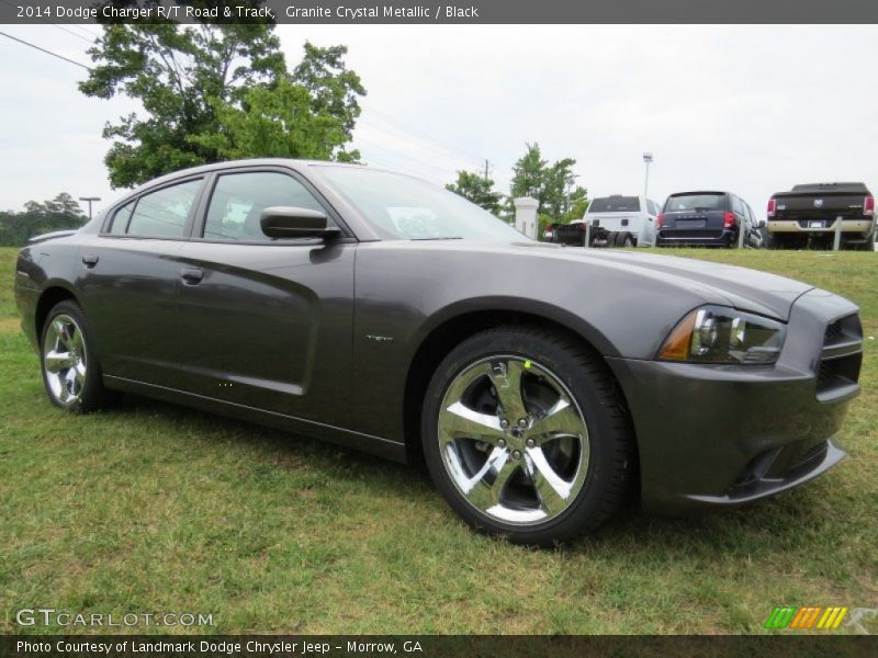 Granite Crystal Metallic / Black 2014 Dodge Charger R/T Road & Track