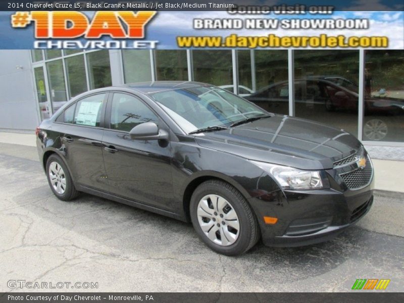 Black Granite Metallic / Jet Black/Medium Titanium 2014 Chevrolet Cruze LS