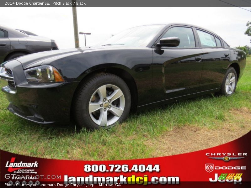 Pitch Black / Black 2014 Dodge Charger SE