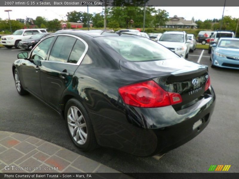 Black Obsidian / Stone Gray 2007 Infiniti G 35 x Sedan