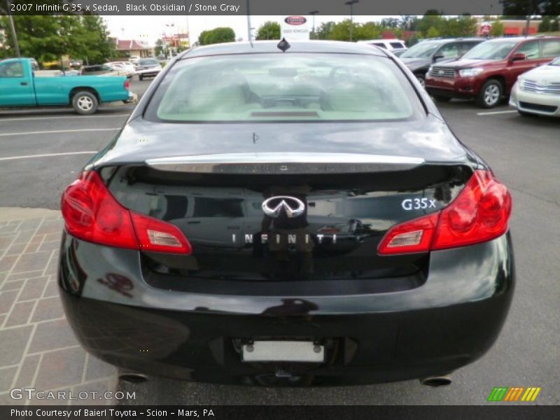 Black Obsidian / Stone Gray 2007 Infiniti G 35 x Sedan