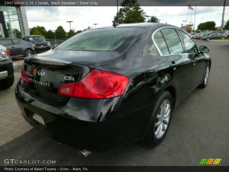Black Obsidian / Stone Gray 2007 Infiniti G 35 x Sedan