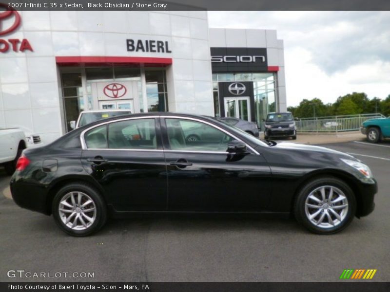 Black Obsidian / Stone Gray 2007 Infiniti G 35 x Sedan