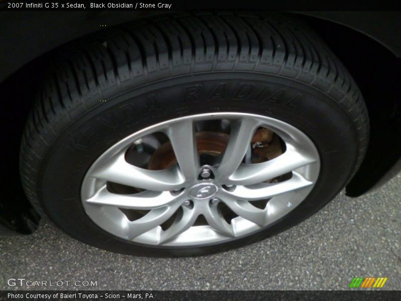 Black Obsidian / Stone Gray 2007 Infiniti G 35 x Sedan