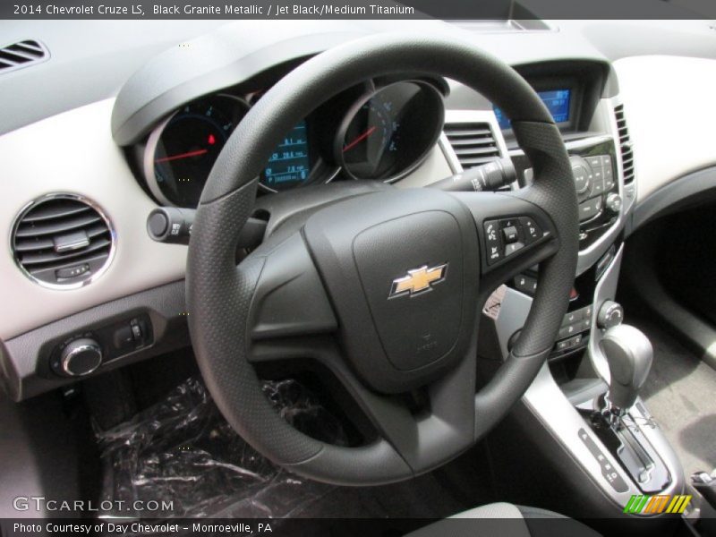 Black Granite Metallic / Jet Black/Medium Titanium 2014 Chevrolet Cruze LS