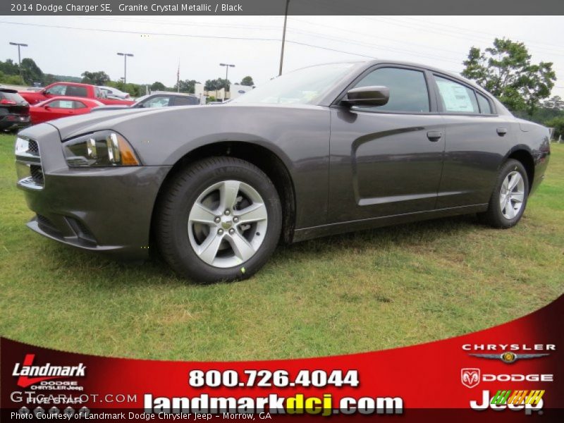 Granite Crystal Metallic / Black 2014 Dodge Charger SE