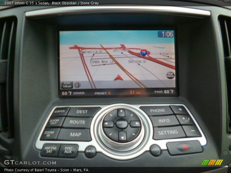 Black Obsidian / Stone Gray 2007 Infiniti G 35 x Sedan