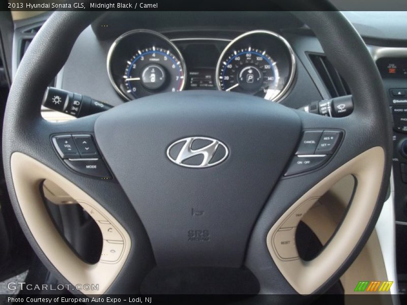 Midnight Black / Camel 2013 Hyundai Sonata GLS