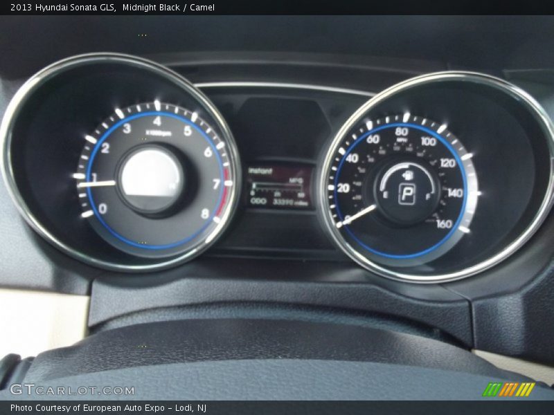 Midnight Black / Camel 2013 Hyundai Sonata GLS