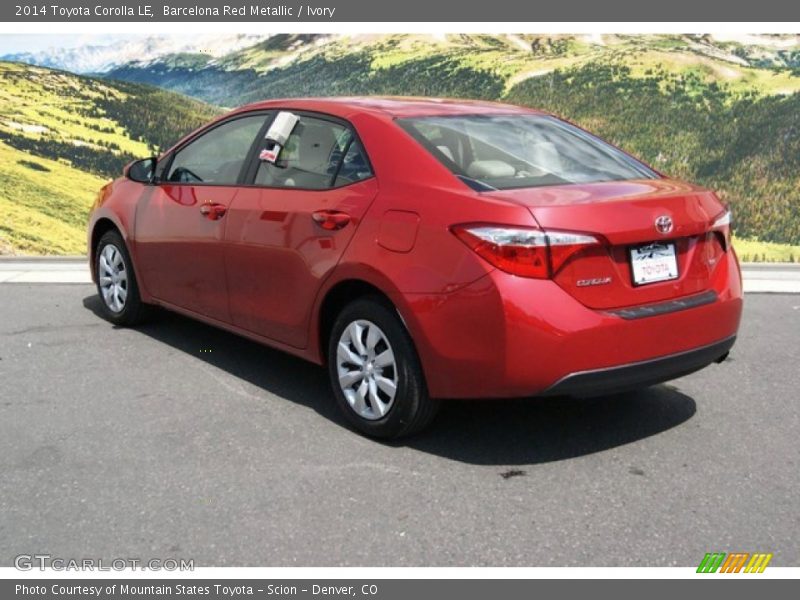 Barcelona Red Metallic / Ivory 2014 Toyota Corolla LE