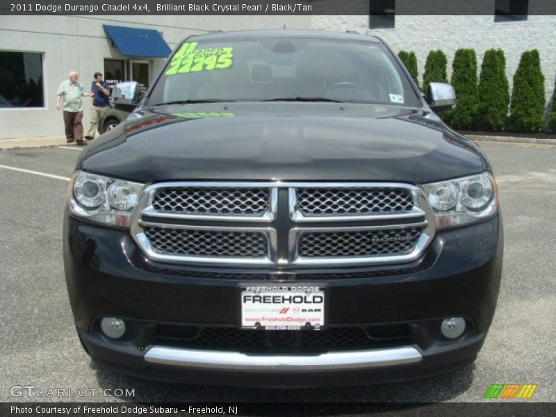 Brilliant Black Crystal Pearl / Black/Tan 2011 Dodge Durango Citadel 4x4
