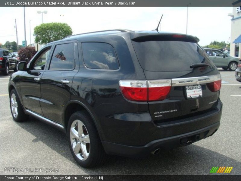 Brilliant Black Crystal Pearl / Black/Tan 2011 Dodge Durango Citadel 4x4