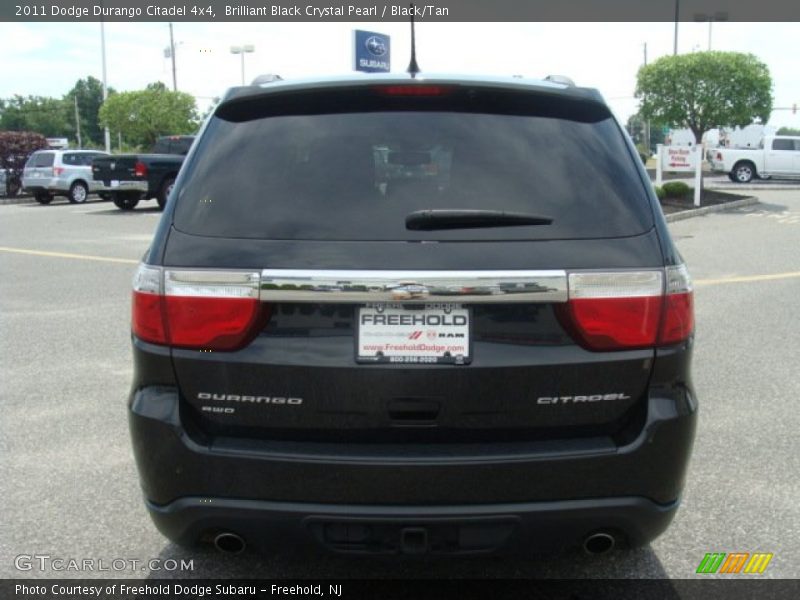 Brilliant Black Crystal Pearl / Black/Tan 2011 Dodge Durango Citadel 4x4