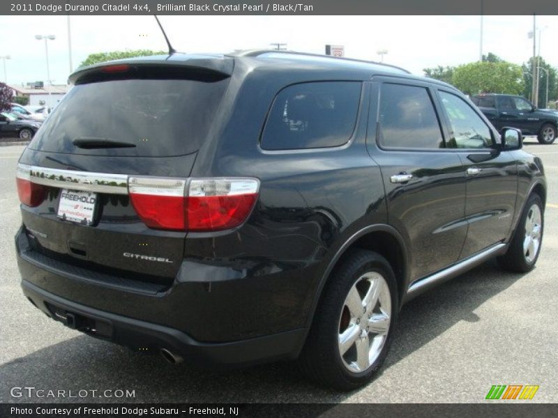 Brilliant Black Crystal Pearl / Black/Tan 2011 Dodge Durango Citadel 4x4