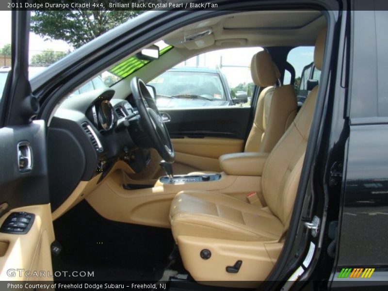 Brilliant Black Crystal Pearl / Black/Tan 2011 Dodge Durango Citadel 4x4