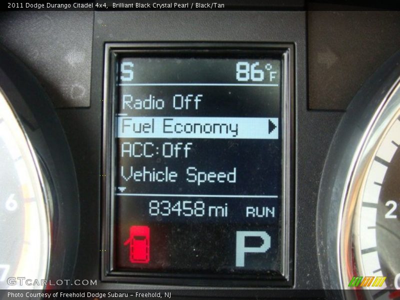 Brilliant Black Crystal Pearl / Black/Tan 2011 Dodge Durango Citadel 4x4