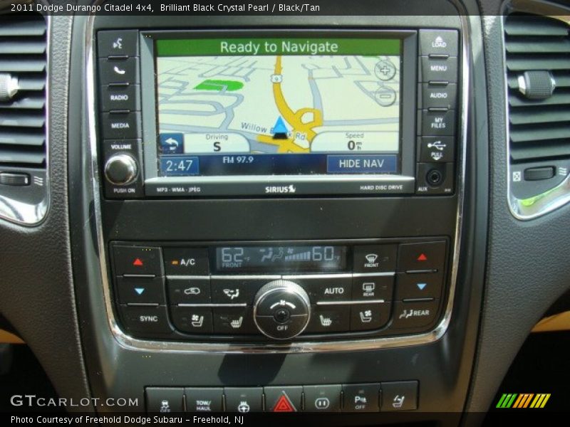 Brilliant Black Crystal Pearl / Black/Tan 2011 Dodge Durango Citadel 4x4