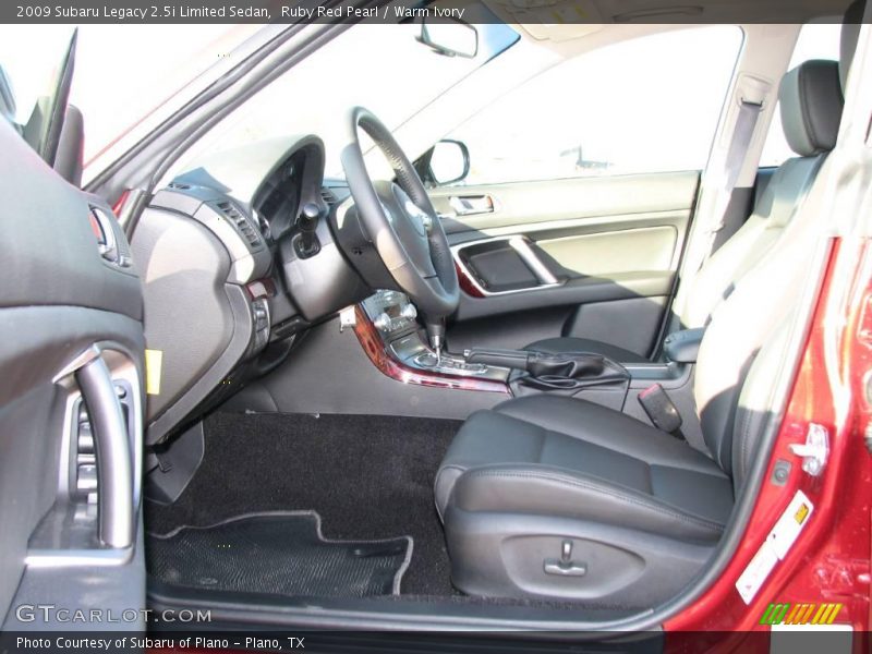 Ruby Red Pearl / Warm Ivory 2009 Subaru Legacy 2.5i Limited Sedan