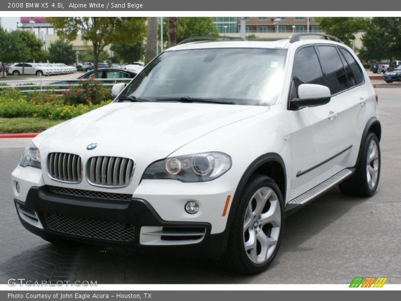 Alpine White / Sand Beige 2008 BMW X5 4.8i