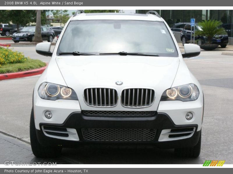 Alpine White / Sand Beige 2008 BMW X5 4.8i