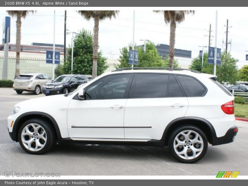 Alpine White / Sand Beige 2008 BMW X5 4.8i