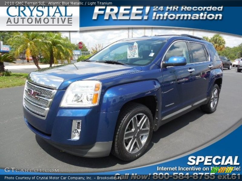 Atlantic Blue Metallic / Light Titanium 2010 GMC Terrain SLE
