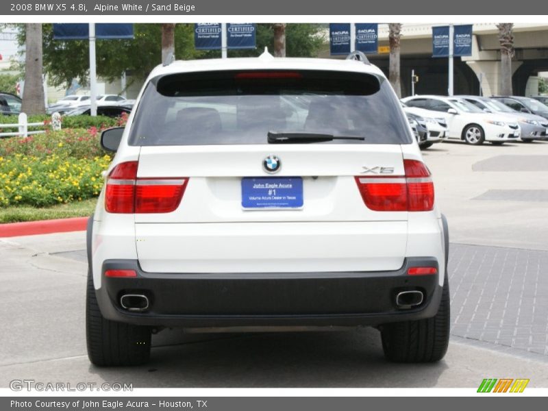 Alpine White / Sand Beige 2008 BMW X5 4.8i
