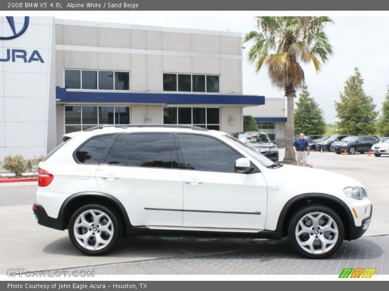 Alpine White / Sand Beige 2008 BMW X5 4.8i