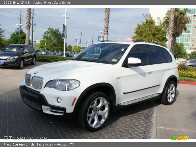 Alpine White / Sand Beige 2008 BMW X5 4.8i