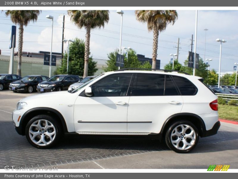Alpine White / Sand Beige 2008 BMW X5 4.8i
