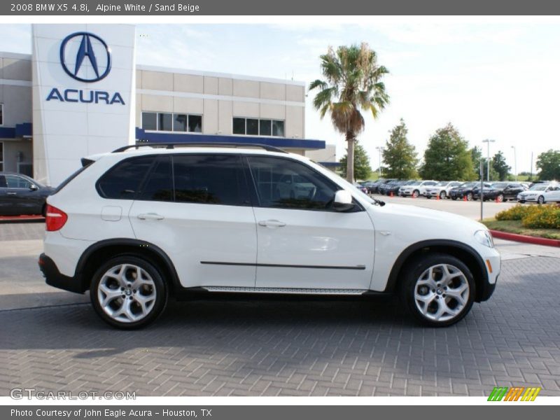 Alpine White / Sand Beige 2008 BMW X5 4.8i