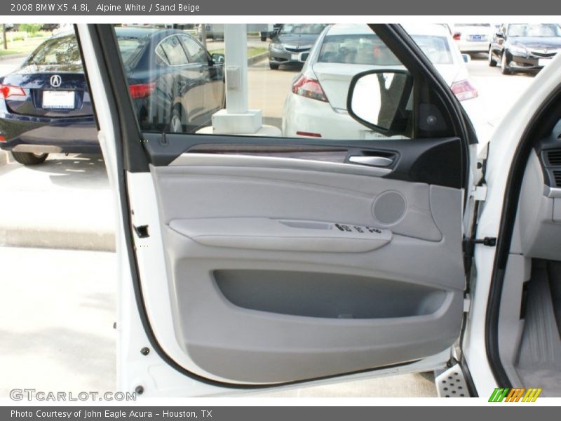 Alpine White / Sand Beige 2008 BMW X5 4.8i