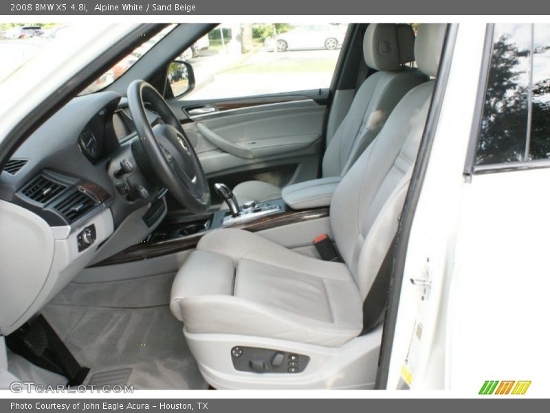Alpine White / Sand Beige 2008 BMW X5 4.8i